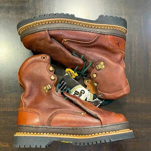 Georgia G8354 Giant Met-Guard Metatarsal Steel Toe Leather Work Boots Mens 8 W